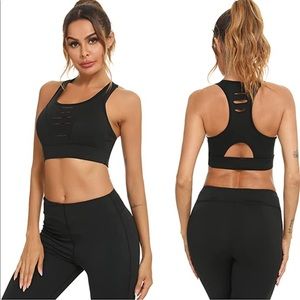 AMAZON cut out sports bra
